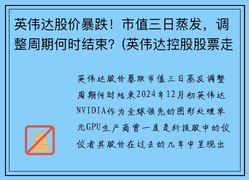 英伟达股价暴跌！市值三日蒸发，调整周期何时结束？(英伟达控股股票走势)